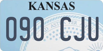 KS license plate 090CJU
