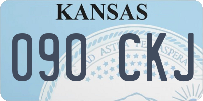 KS license plate 090CKJ
