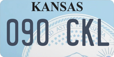 KS license plate 090CKL