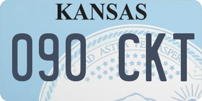 KS license plate 090CKT