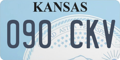 KS license plate 090CKV