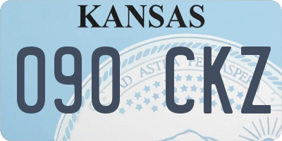 KS license plate 090CKZ