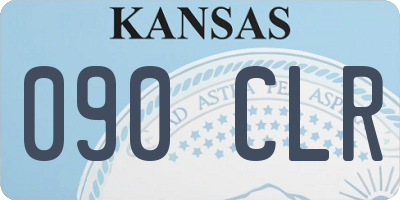KS license plate 090CLR