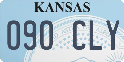 KS license plate 090CLY