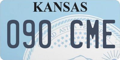 KS license plate 090CME