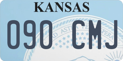 KS license plate 090CMJ