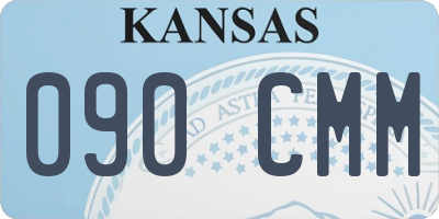 KS license plate 090CMM