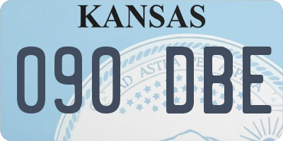 KS license plate 090DBE
