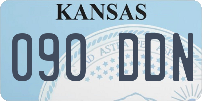 KS license plate 090DDN