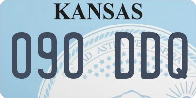 KS license plate 090DDQ