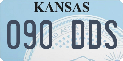 KS license plate 090DDS