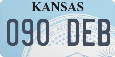 KS license plate 090DEB