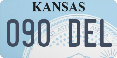 KS license plate 090DEL