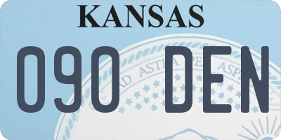 KS license plate 090DEN