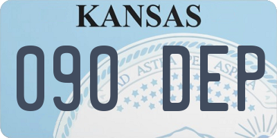 KS license plate 090DEP