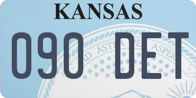 KS license plate 090DET