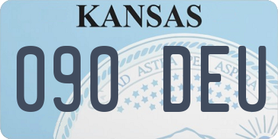 KS license plate 090DEU