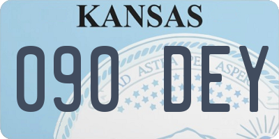 KS license plate 090DEY