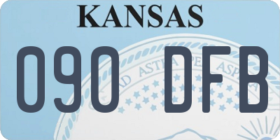 KS license plate 090DFB