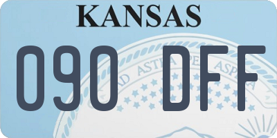 KS license plate 090DFF