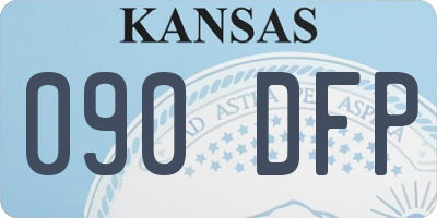 KS license plate 090DFP