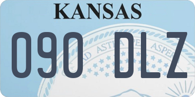 KS license plate 090DLZ