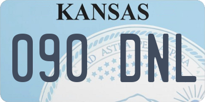 KS license plate 090DNL