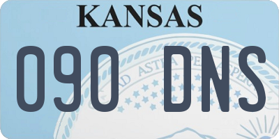 KS license plate 090DNS