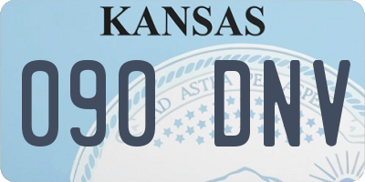 KS license plate 090DNV