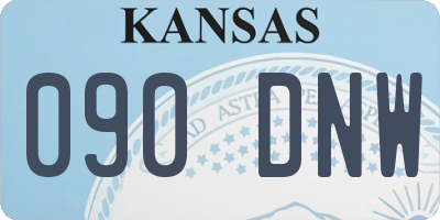 KS license plate 090DNW