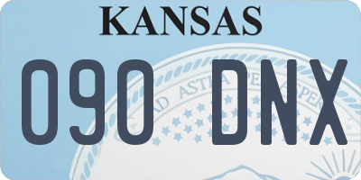 KS license plate 090DNX