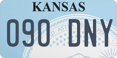 KS license plate 090DNY