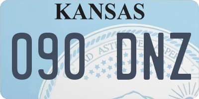 KS license plate 090DNZ