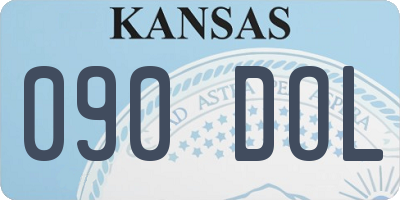 KS license plate 090DOL