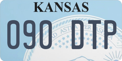 KS license plate 090DTP