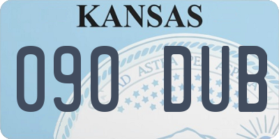 KS license plate 090DUB