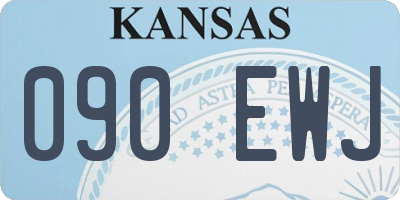 KS license plate 090EWJ