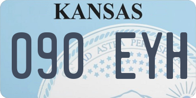 KS license plate 090EYH