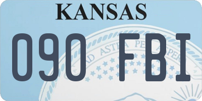 KS license plate 090FBI