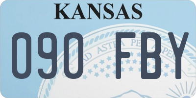 KS license plate 090FBY