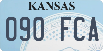 KS license plate 090FCA