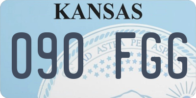 KS license plate 090FGG