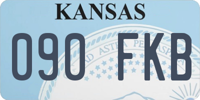 KS license plate 090FKB
