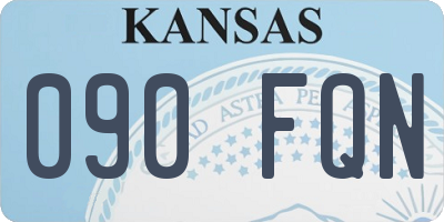 KS license plate 090FQN