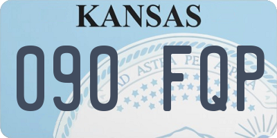 KS license plate 090FQP