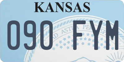 KS license plate 090FYM
