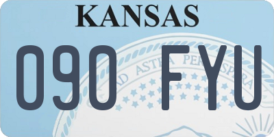 KS license plate 090FYU