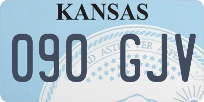 KS license plate 090GJV