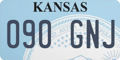 KS license plate 090GNJ