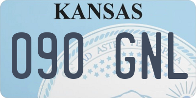 KS license plate 090GNL